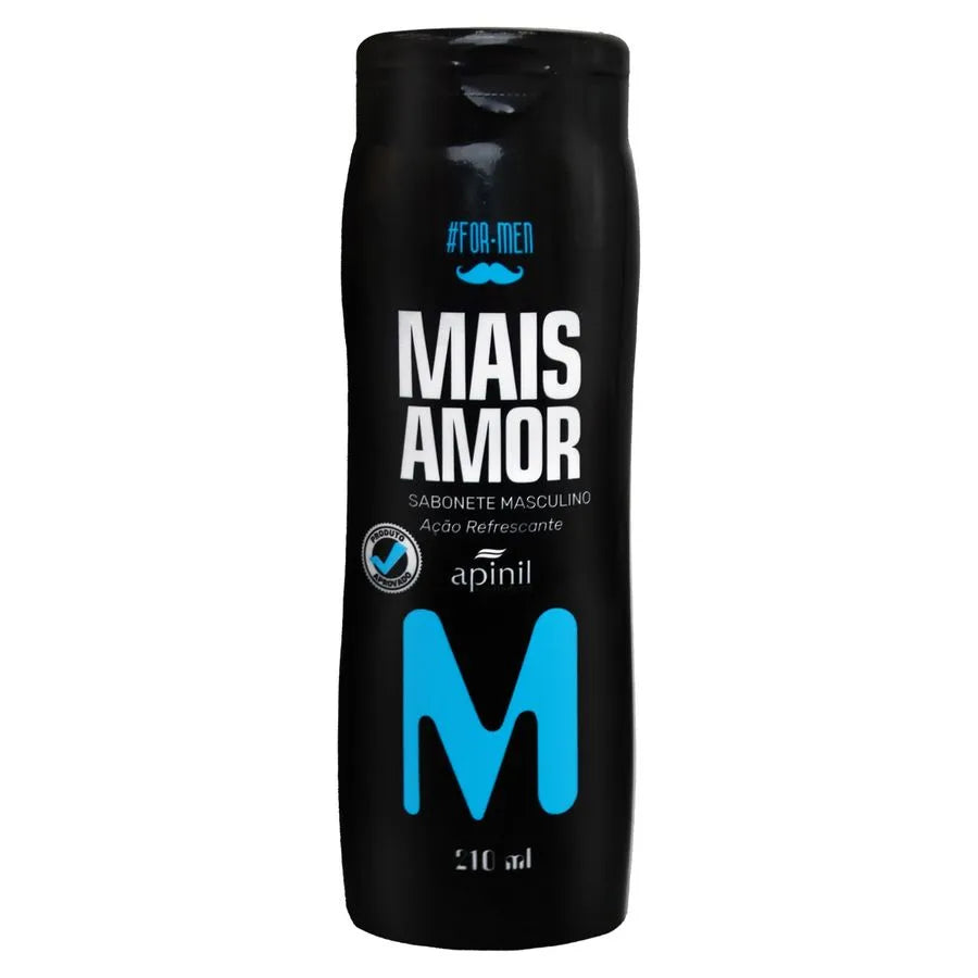 🧼 Sabonete Líquido Masculino com Fragrância Refrescante – 210ml (Apinil Cosméticos) - Amora Íntima