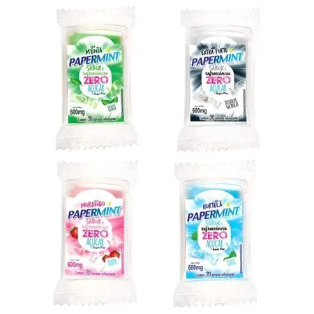 ❄️ Lâminas Refrescantes Beijáveis Papermint – Zero Açúcar (24 uni) - Amora Íntima