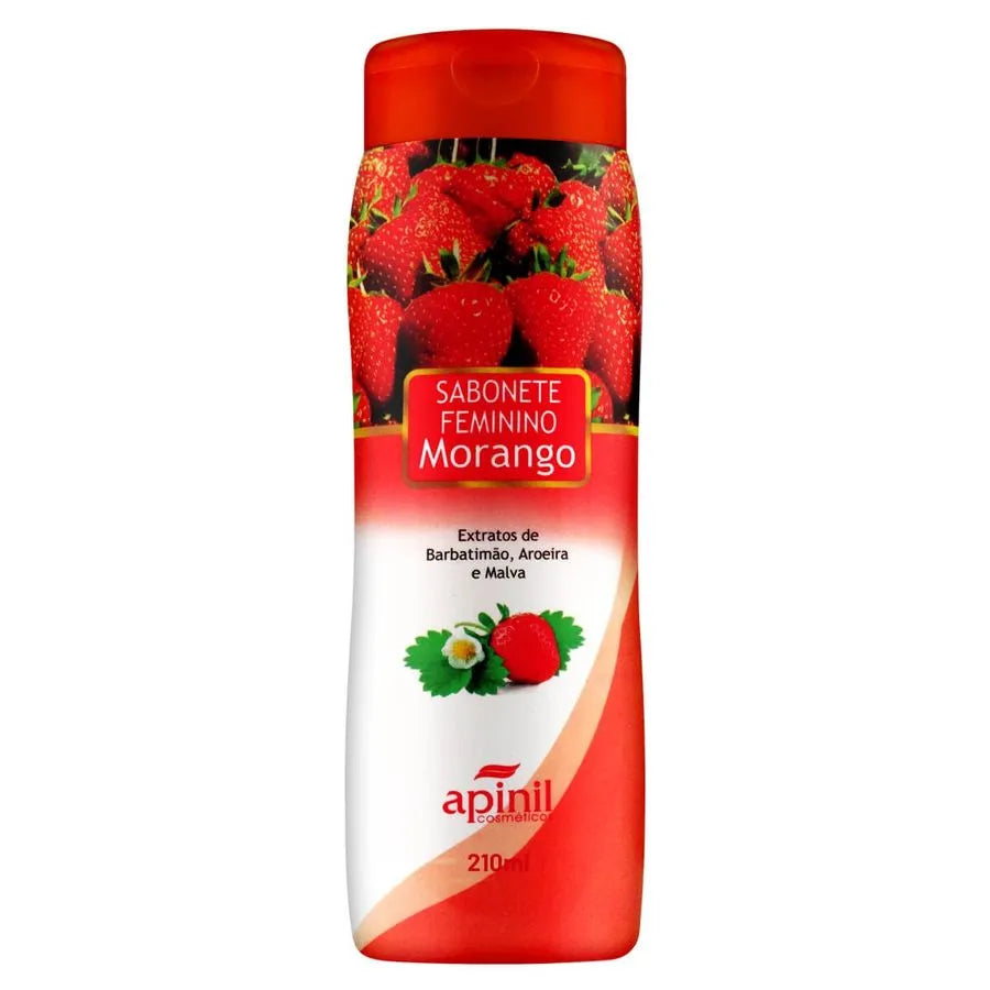 🍓 Sabonete Íntimo com Toque Frutado – 210ml (Apinil Cosméticos) - Amora Íntima