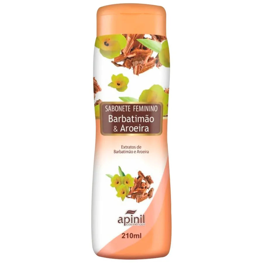 🌿 Sabonete Íntimo Natural com Barbatimão e Aroeira – 210ml (Apinil Cosméticos) - Amora Íntima