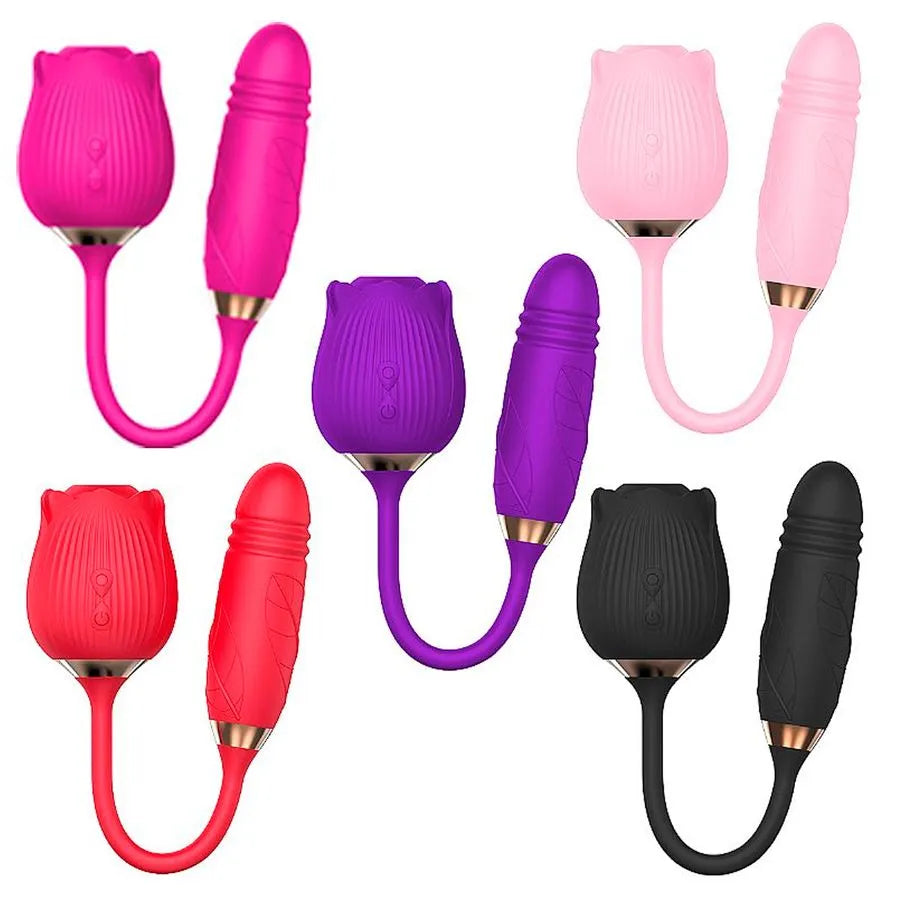 🌹 Sophie Vibrador Rosa – 7 Modos | Pulsação, Vibração e Design Encantador - Amora Íntima