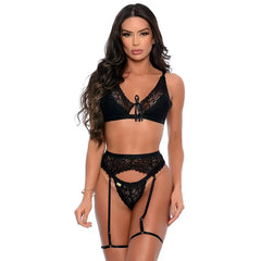 🔥 Conjunto Emily em Renda com Cinta Liga – Sem Bojo (Patitex 846) - Amora Íntima