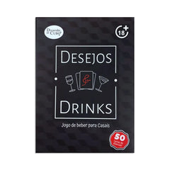 🍷 Jogo de Cartas Desejos & Drinks – Diversão ao Cubo | Conexão e Romance em Cada Rodada - Amora Íntima