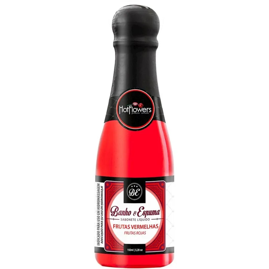🍓 Sabonete Líquido com Aroma de Morango – 150ml (Hot Flowers) - Amora Íntima