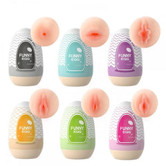 🥚 Funny Egg Estimulador Masculino com Textura Oral – Cyberskin Vip Mix | Discrição e Realismo - Amora Íntima