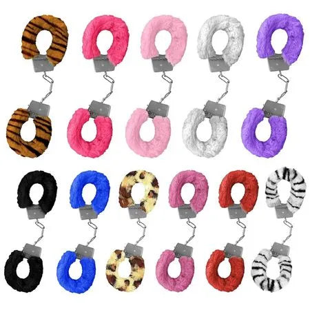 🔒 Algemas com Revestimento em Pelúcia – Fur Love Cuffs (Sexy Import) - Amora Íntima